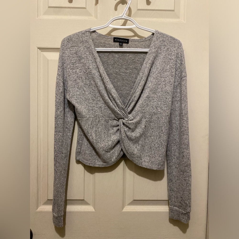 Electrica Long Sleeve Crop Top EUC Ladies Small
